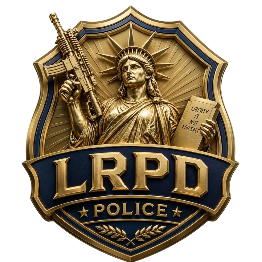 LibertyRush Police Department badge
